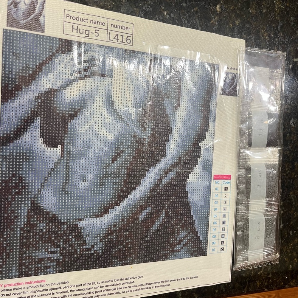 Monochrome Diamond Painting Kit